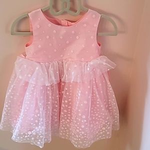 18 mo old pink tulle dress, like new